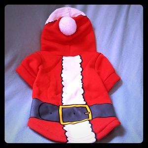 Santa costume for sm/med dog